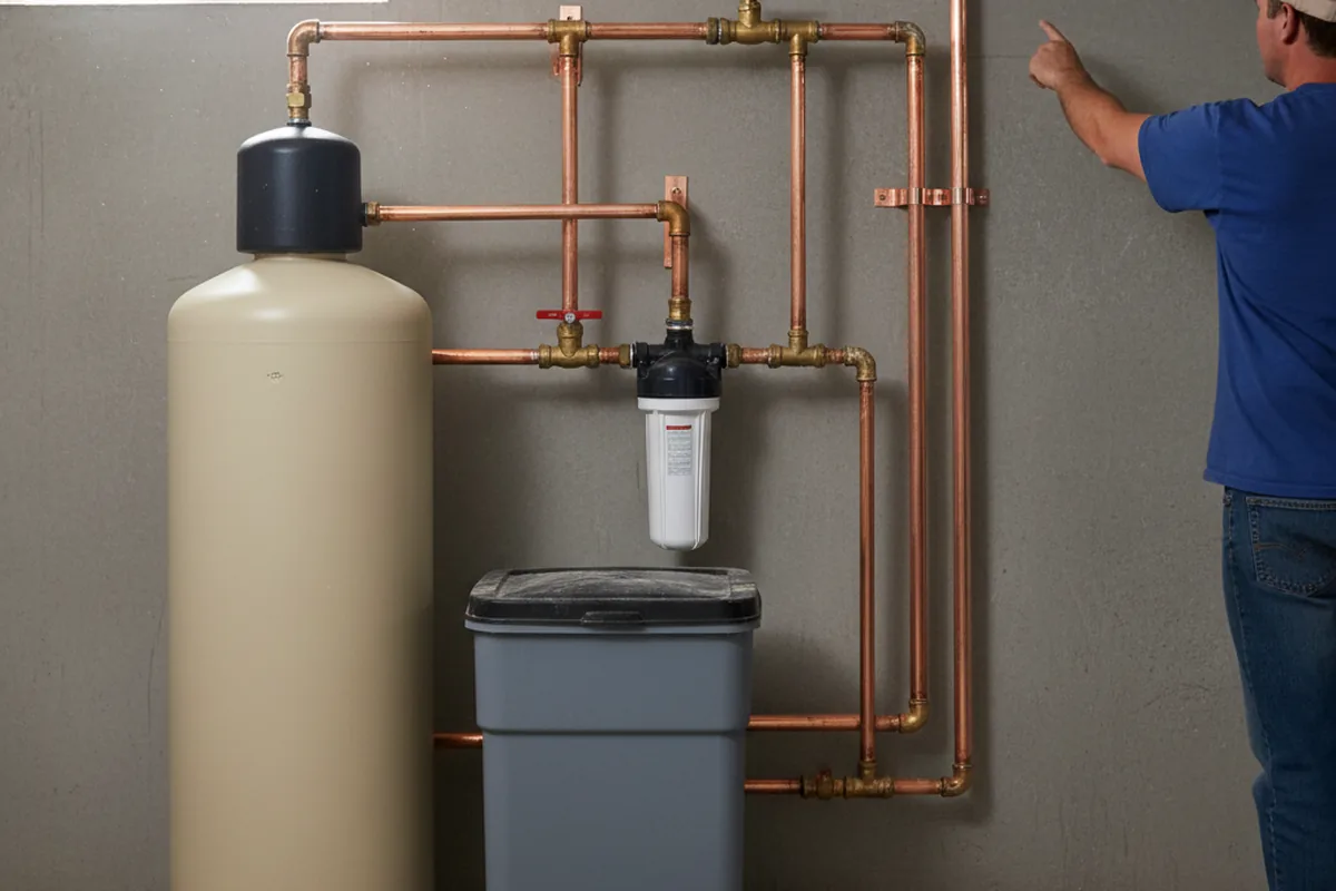 Whole-house water treatment system installed in Wales